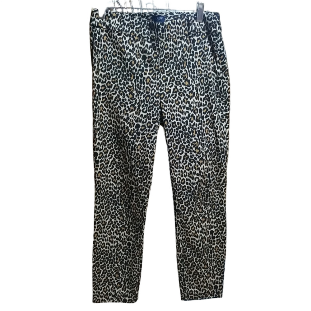J. Crew animal  print Winnie Pant. Size 2. EUC
